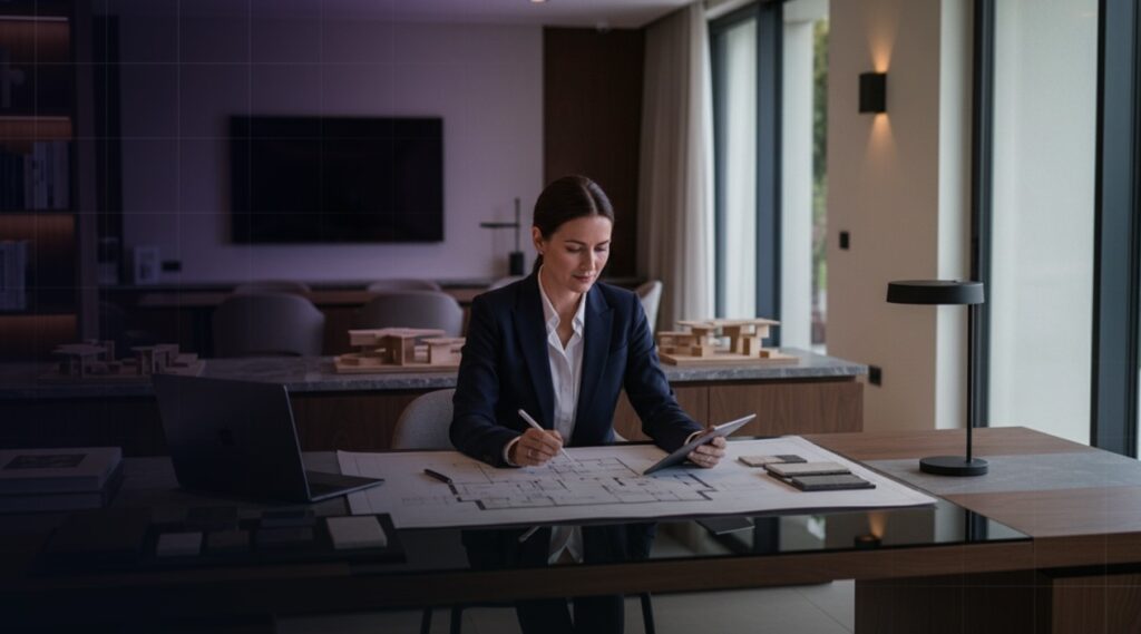 Integração com arquitetos e designers de interiores