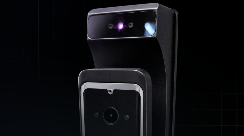 Fechadura inteligente biometria 3D integrada à automação residencial